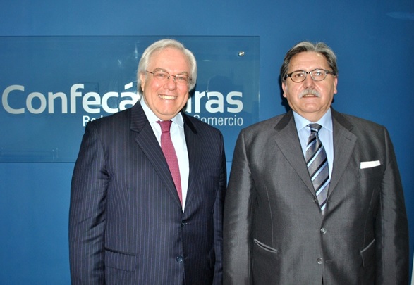 Julián Domínguez, Presidente de Confecámaras, y Manuel Teruel, Presidente del Consejo Superior de Cámaras de Comercio de España.